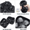 4 Kugel Silicon Ice Ball Maker Form